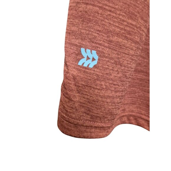 Mens Textured Red Athletic Shorts With Elastic Waistband & Drawstring Medium 9 - Picture 8 of 10